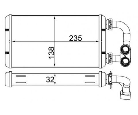 KALORIFER RADYATORU KLIMASIZ COMPACT BMW E36 95 98