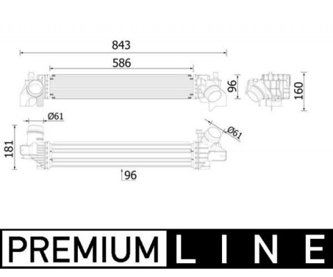 TURBO RADYATORU B38 BMW F40 F44 F45 F46 F48 F39 MINI B36 B38 F54 F55 F56 F57 F60 PREMIUM LINE