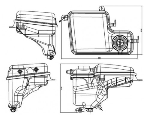 YEDEK SU DEPOSU BMW E65 E66 N52 N54