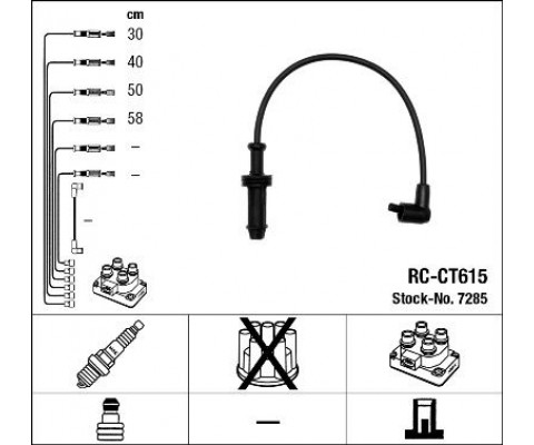 BUJİ KABLOSU RC-CT615 P106 91-96 P306 97-02 PART-BERLINGO 96-05 1.4-1.6