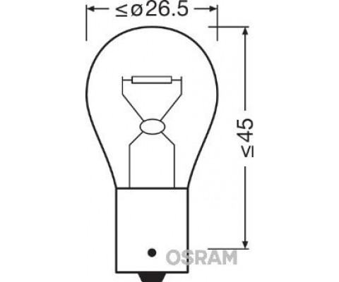 AMPUL 12V 93 SİNYAL 21W SARI YAKIN TIRNAK TEK DUY