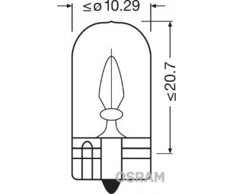 AMPUL 12V 2W ORTA DİPSİZ W2.1X9.5D UNV1