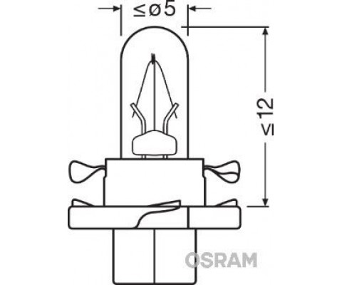 AMPUL 12V 1.2W PLS SOKETLI GOSTERGE - SİYAH -