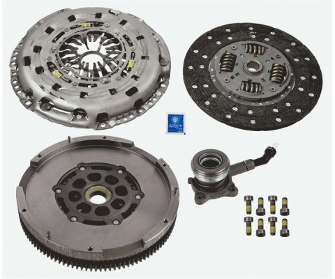 DEBRİYAJ SETİ 4 LU KIT VOLAN-DEB SETI -RULMAN FORD TRANSIT CUSTOM 2.2TDCI 125PS 6 VİTES 11-14 RULMANLI