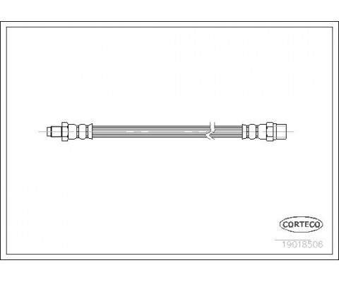 FREN HORTUMU ARKA 227mm BMW E30 E36 E46 E34 E32 AUDI A6 94 97