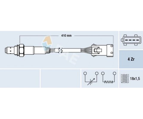 OKSIJEN SENSORU C2 C3 II C3 III C3 PLURIEL NEMO FIORINO BIPPER P206 P206 T3E PLUS P207 P1007 PARTNER II BERLINGO II 03 TU3A-TU3AES 1.4 8V MANIFOLDA GELEN